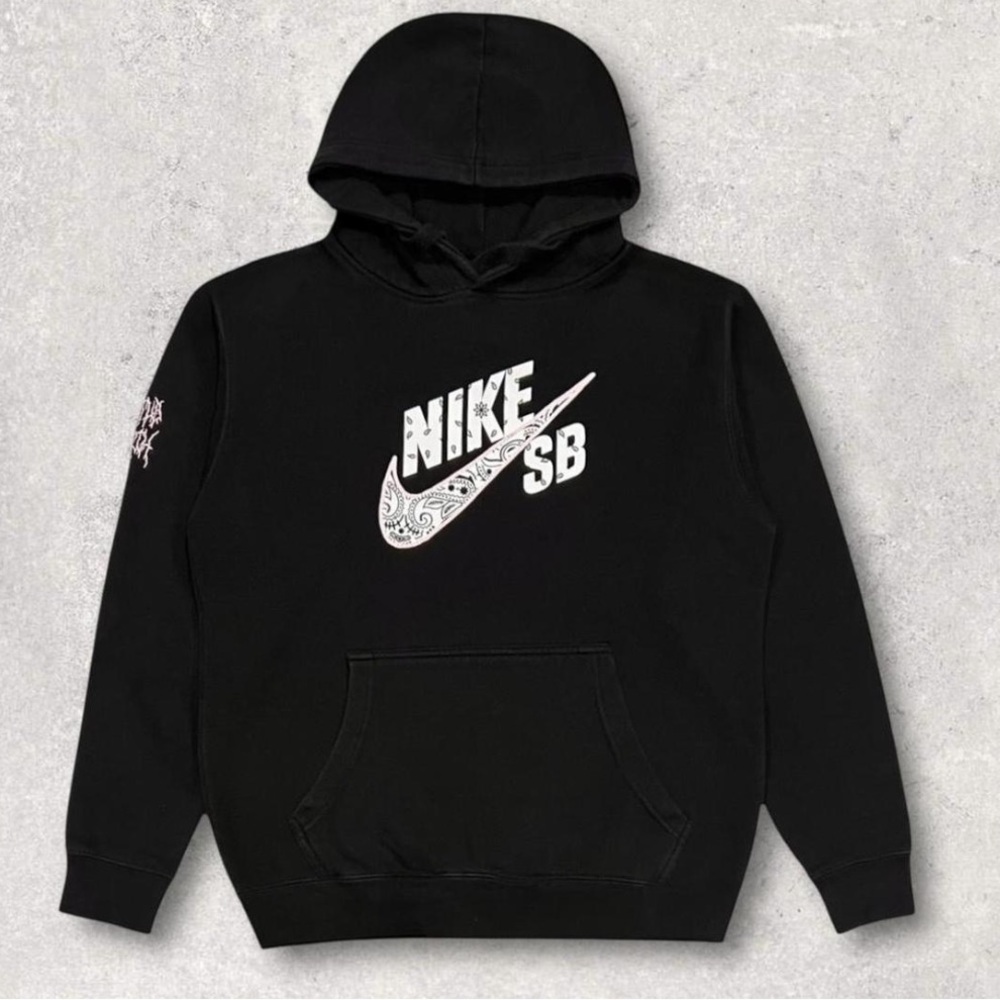 Nike SB Travis Scott CactusJack Hoodie Black Paisley‎ Swoosh XS, AUTHENTIC